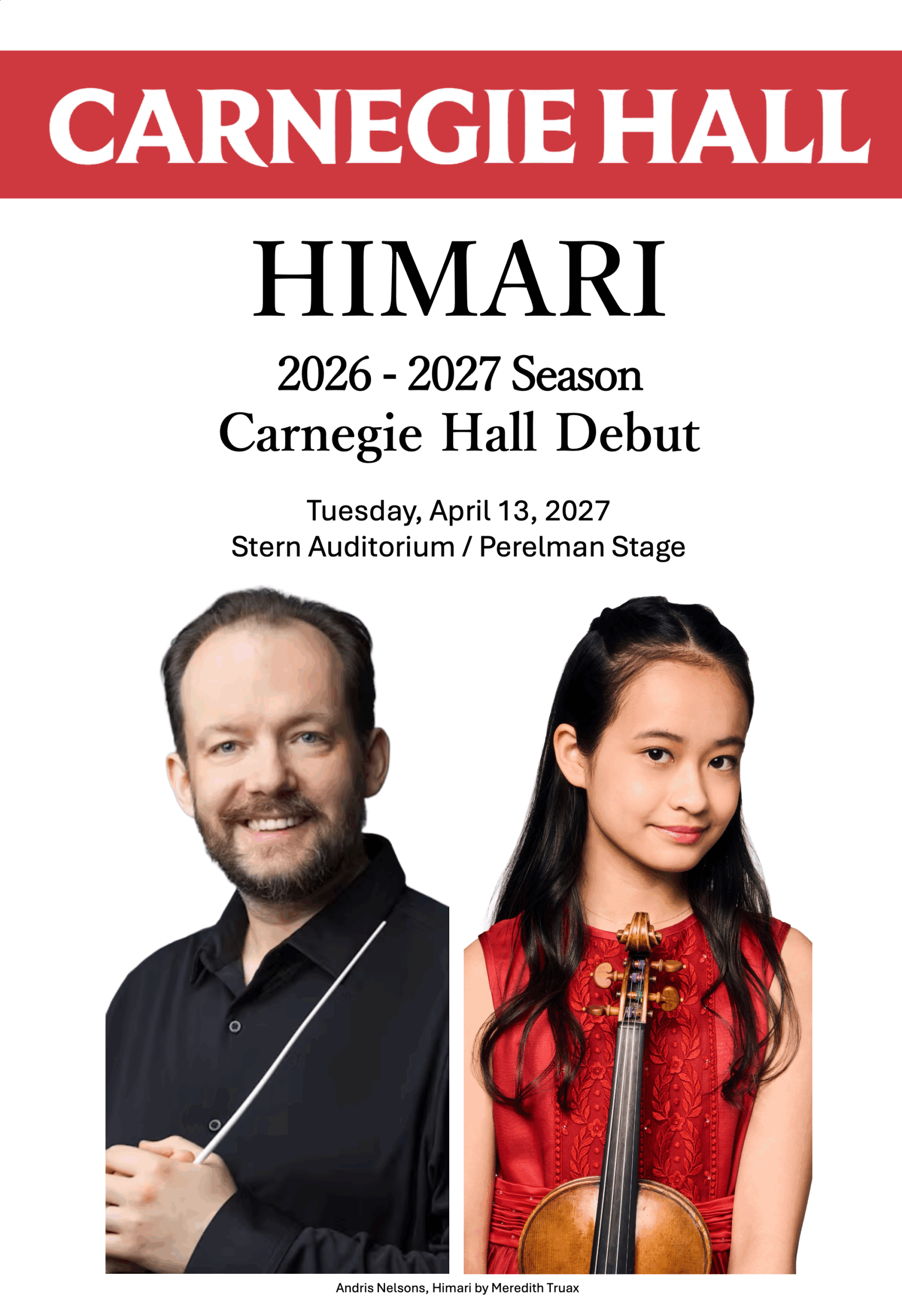 ボストン交響楽団 / カーネギー・ホール(NY)2026-2027シーズン